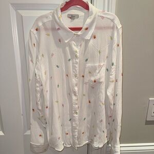 Rails button down Size Small Popsicle Print